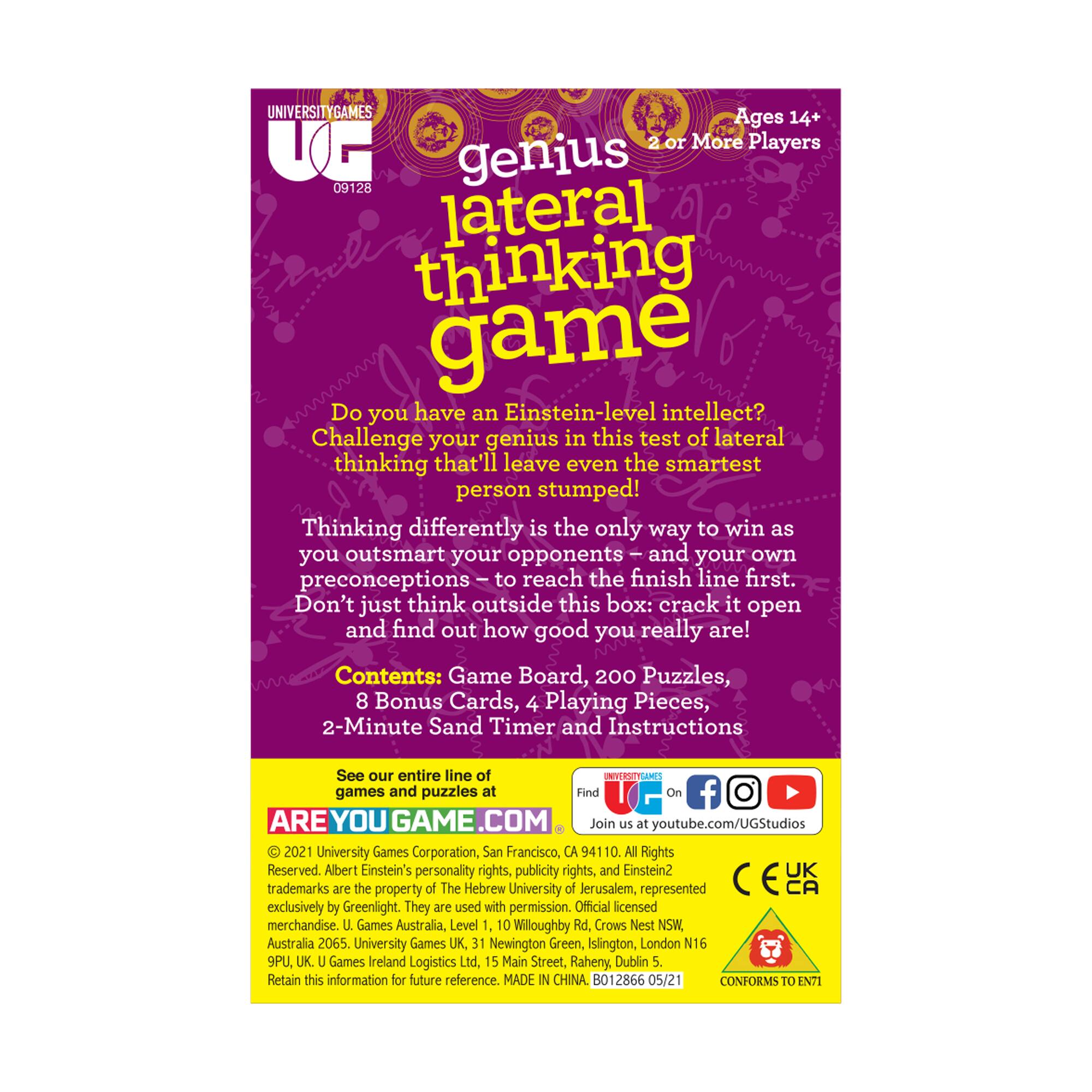 Einstein Genius Lateral Thinking Game